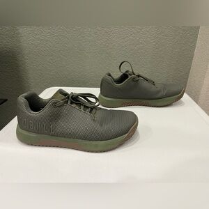 Nobull Impact Shoes Mens 10 Olive Green Gum Training Gym Athletic Sneakers